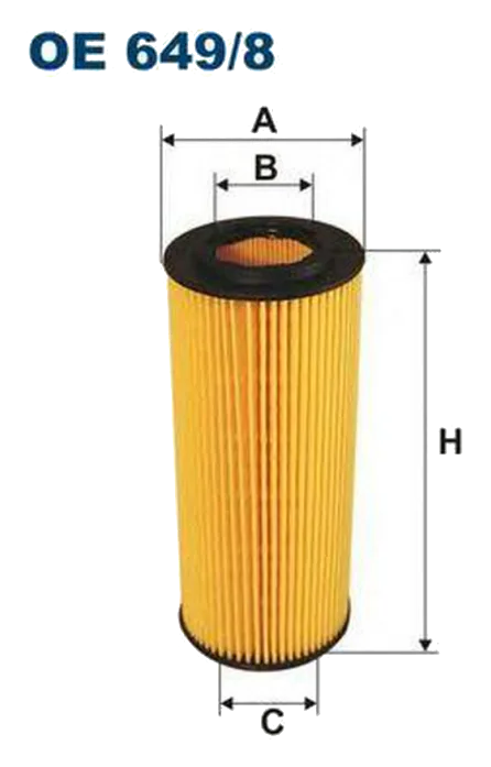Масляный фильтр Filtron OE649/8 (вставка)