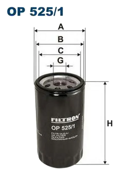 Масляный фильтр Filtron OP525/1 VW GROUP